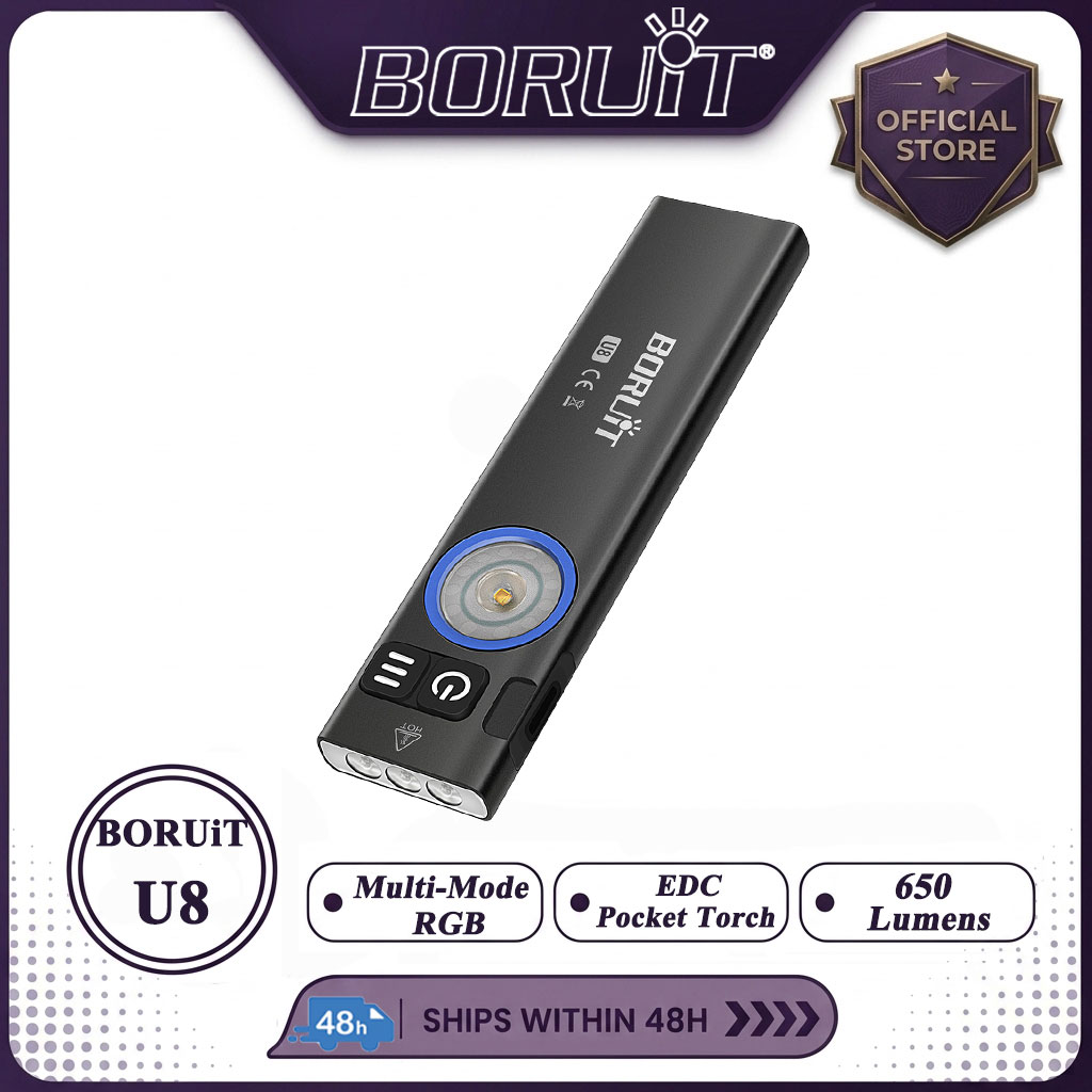 Cycling To Work - BORUiT U8 650LM EDC LED-Taschenlampe Typ