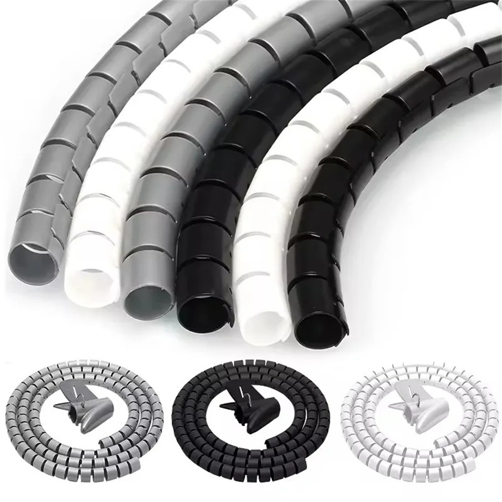 Cable Lock Flexible - 2M Flexibler Spiral-Kabelorganisator, Aufbewahrungsrohr, Kabelschutz, Kabelwickler,