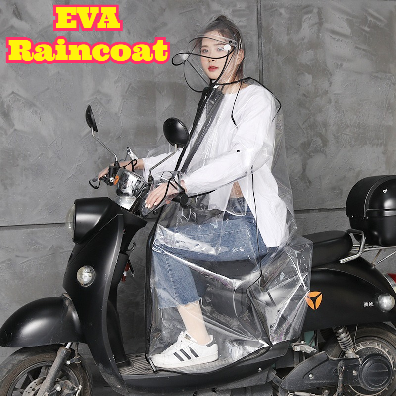 Transparenter EVA-Regenponcho  – Cycling Commute In Rain Bewertung und Preis