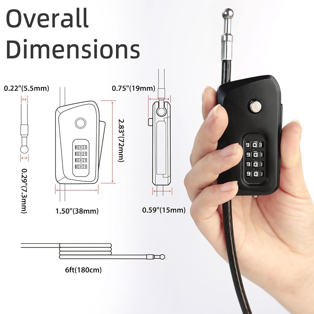 Python Kabelschloss für Fahrra – Cable Lock Flexible Bewertung und Preis