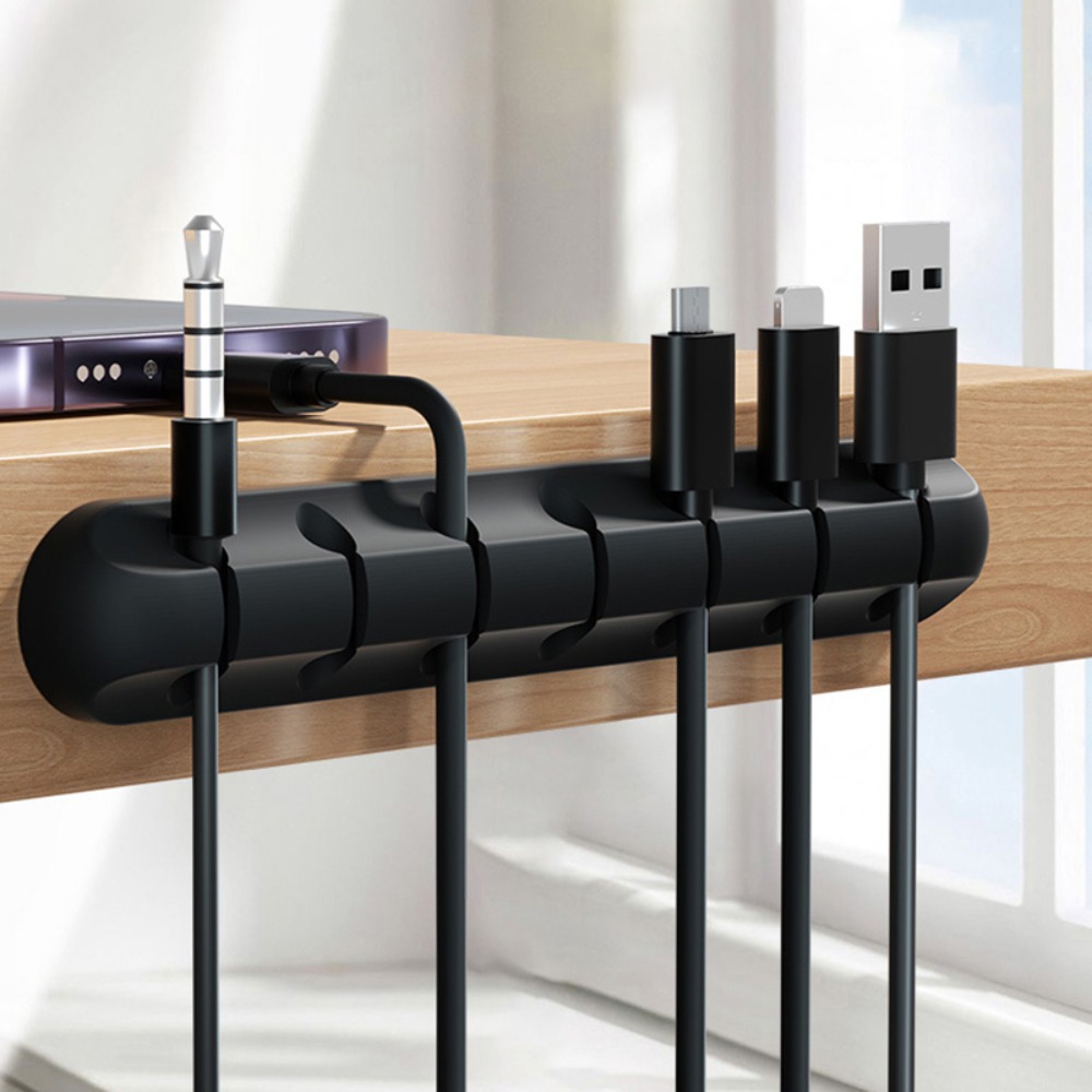 Neuer Schwarzer Kabel-Organize – Cable Lock Flexible Bewertung und Preis