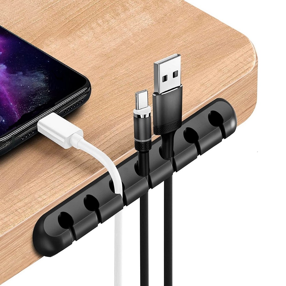 Neuer Schwarzer Kabel-Organize – Cable Lock Flexible Bewertung und Preis